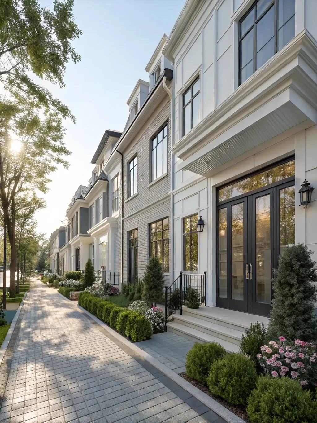 A photo showcasing a selection of exclusive properties listed by Kindred Realtors, highlighting diverse architectural styles and desirable locations.